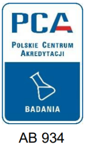 Certyfikat akredytacji PCA — AB 934